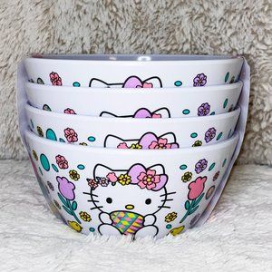 NEW! A Set of 4 Hello Kitty Easter Bowls - 5.75" Diameter
